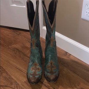 Lane Grace Cowgirl Boots Snip Toe